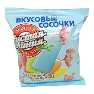 Мороженое лед фруктовый Ананас-виноград 50г
